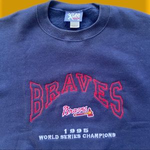 Vintage 1995 World Series Atlanta Braves Crewneck